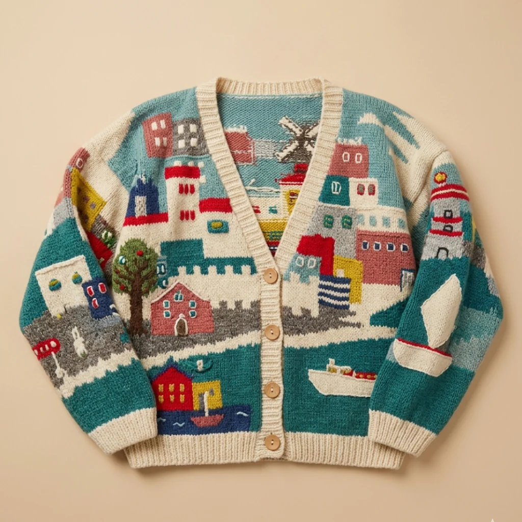 Cottage Graphic Cardigan